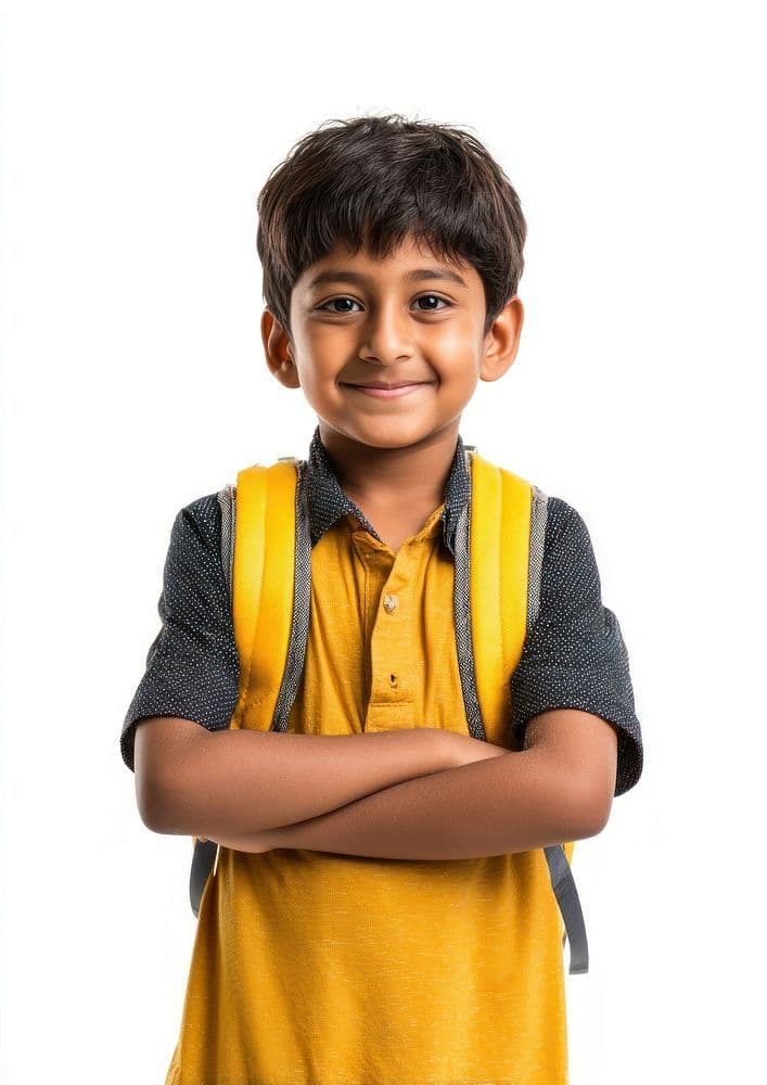 A young scientist, ready for their next discovery